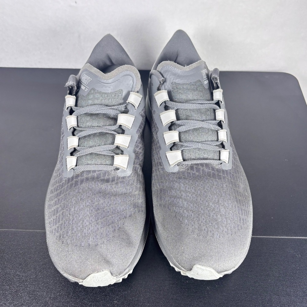Nike Zoom Pegasus 37 Gray Mesh Running Athletic Sneakers Comfort Sporty Mens 12 - Picture 10 of 14